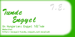 tunde engyel business card